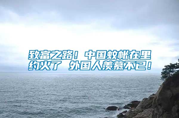 致富之路！中國蚊帳在里約火了 外國人羨慕不已！