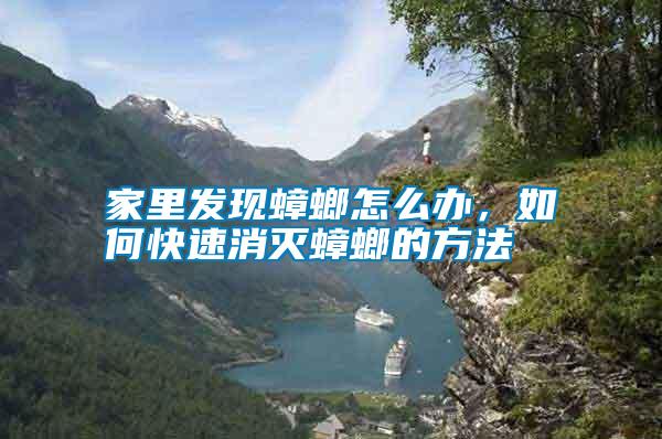 家里發現蟑螂怎么辦，如何快速消滅蟑螂的方法