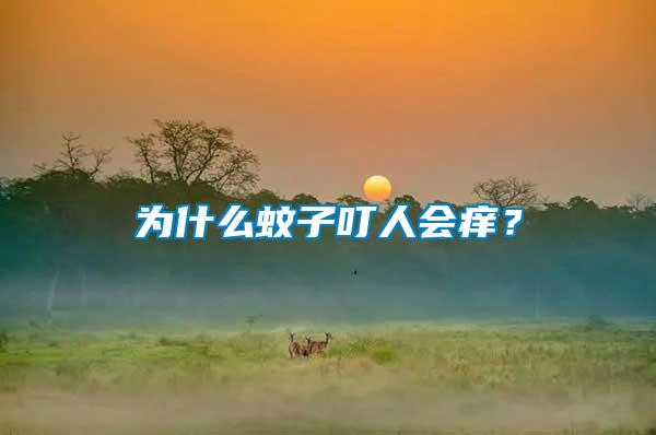 為什么蚊子叮人會(huì)癢？
