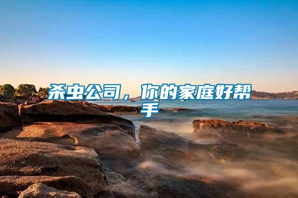 殺蟲公司，你的家庭好幫手