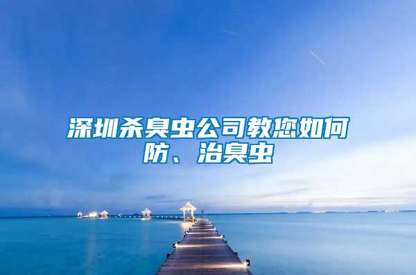 深圳殺臭蟲公司教您如何防、治臭蟲