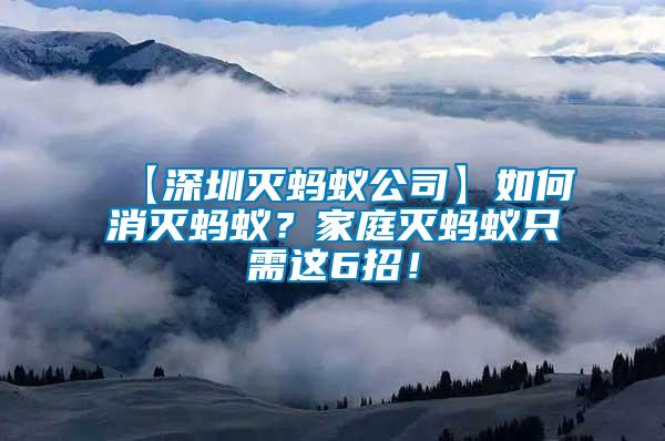 【深圳滅螞蟻公司】如何消滅螞蟻？家庭滅螞蟻只需這6招！