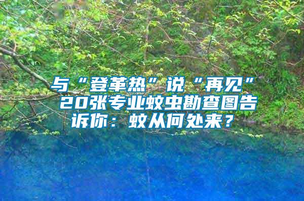 與“登革熱”說“再見” 20張專業(yè)蚊蟲勘查圖告訴你：蚊從何處來？