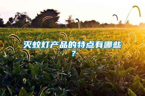 滅蚊燈產(chǎn)品的特點有哪些？