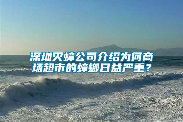 深圳滅蟑公司介紹為何商場(chǎng)超市的蟑螂日益嚴(yán)重？