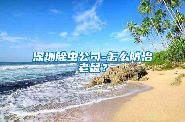 深圳除蟲公司-怎么防治老鼠？