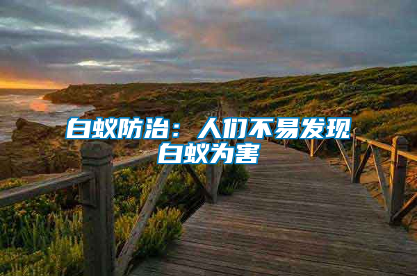 白蟻防治:人們不易發(fā)現(xiàn)白蟻為害