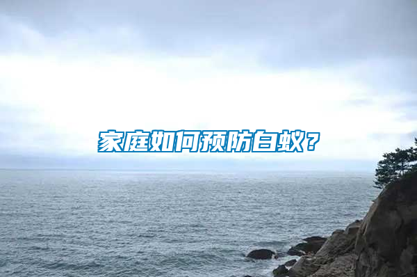 家庭如何預防白蟻?